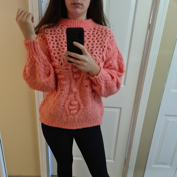 Mango Sweaters - Mango cozy  pink sweater